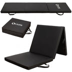 Folding gymnastics mattress black 1800x600x500mm HMS MGS02 In preparation Your Sports Performance