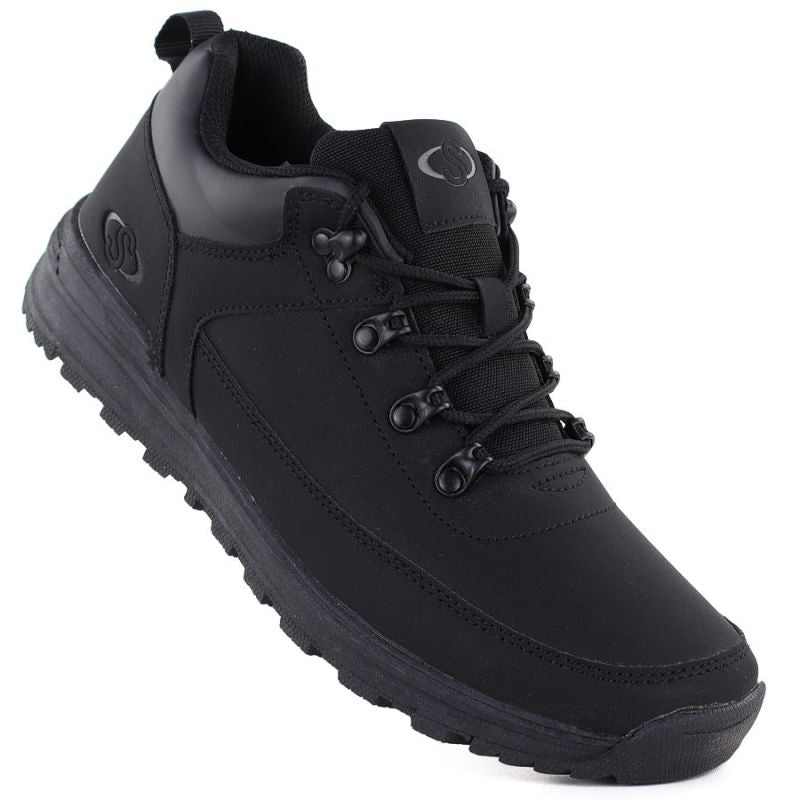 Women's black worker boots with socks Sabatina