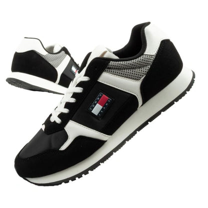 Tommy Hilfiger Men's Tjm Runner Casual Black Sneakers Tommy Hilfiger