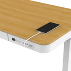 Activejet ET119W-C electric height-adjustable desk, white/oak. Tabletop dimensions: 140 x 70 cm. Biurka/Biurka nowoczesne Your Sports Performance