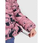 Girls' down jacket with synthetic filling 4F 4FJRAW25TDJAF0748-54A