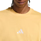 adidas Essentials Small Logo Single Jersey Men's T-Shirt, Yellow KT0561