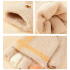 Women's/children's winter telephone gloves - blue Hurtel