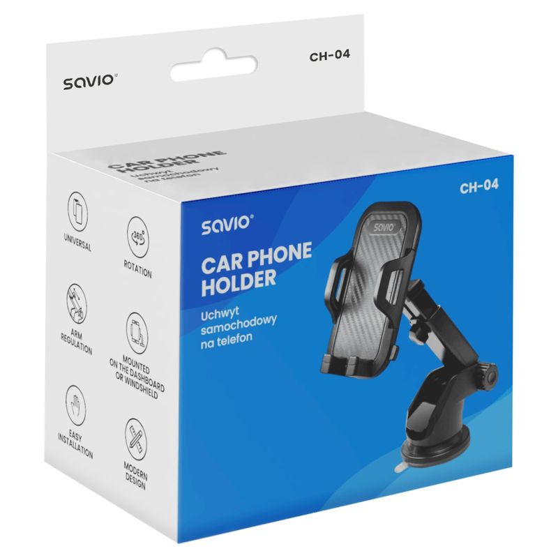SAVIO CAR PHONE HOLDER, WINDSHIELD MOUNT CH-04 In preparation Your Sports Performance