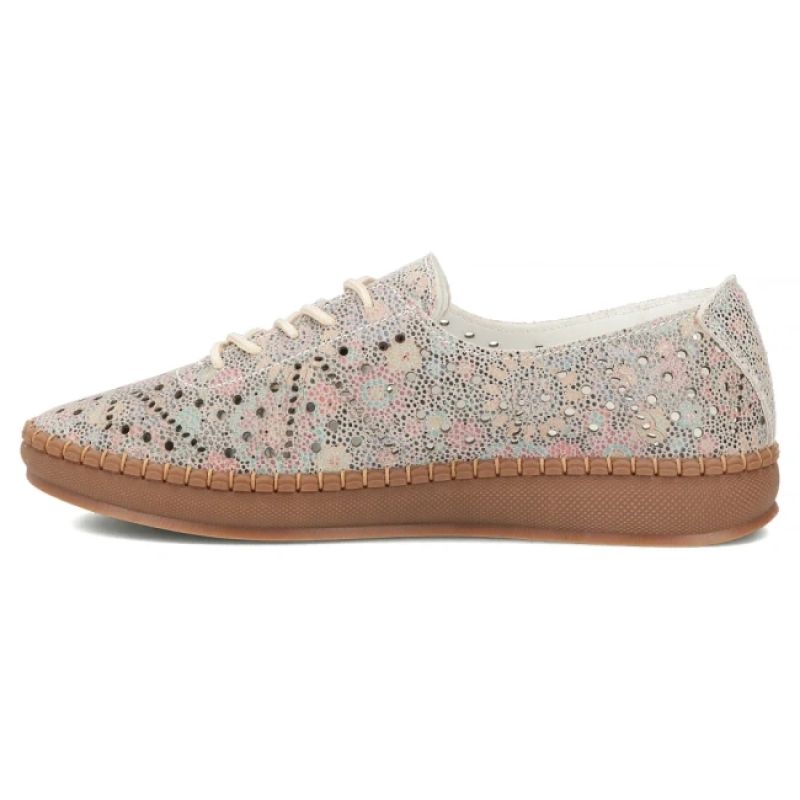 Women's leather openwork shoes, multicolor Filippo DP6830 Filippo