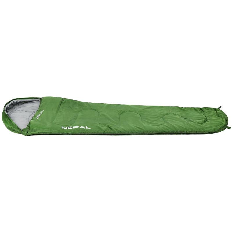 TOURIST SLEEPING BAG NEPAL 210x80x50CM GREEN ENERO CAMP Turystyka/Śpiwory/Mummie Your Sports Performance