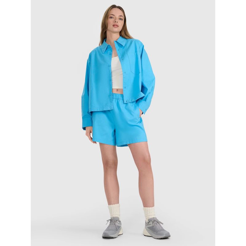 Women's oversize shirt with collar 4F 4FRSS25TSHIF130-33S *Kategoria tymczasowa Your Sports Performance