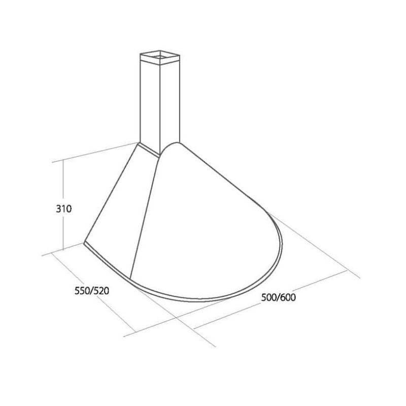 AKPO WK-5 RONDO TURBO 60 INOX chimney hood (600mm; stainless steel) AGD - Produkty/Okapy kuchenne Your Sports Performance