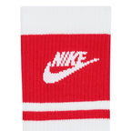 Nike Everyday Elevated Crew Socks 3 Pairs White and Red IM7949 900