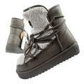 D.Franklin women's winter snow boots, fashionable fur lining, gray D.Franklin