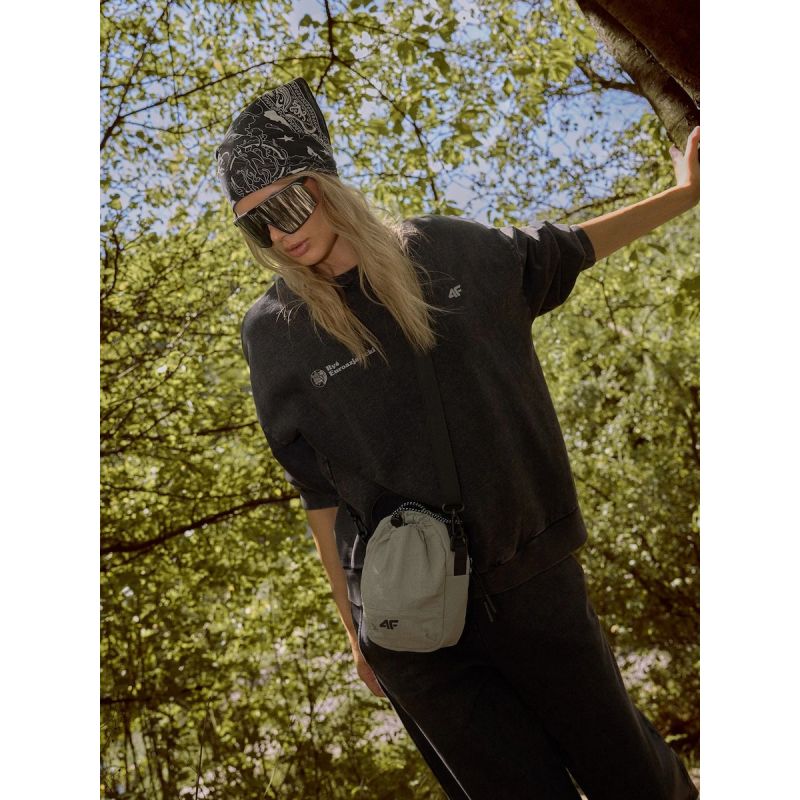 Women's loose sweatshirt with print 4F 4FKAW26TSWSF3185-20S