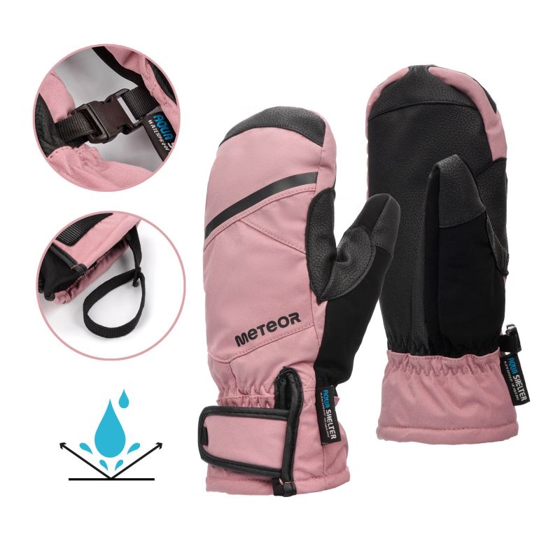 Meteor Hazy Winter Gloves XS Pink/Black Clothing Your Sports Performance