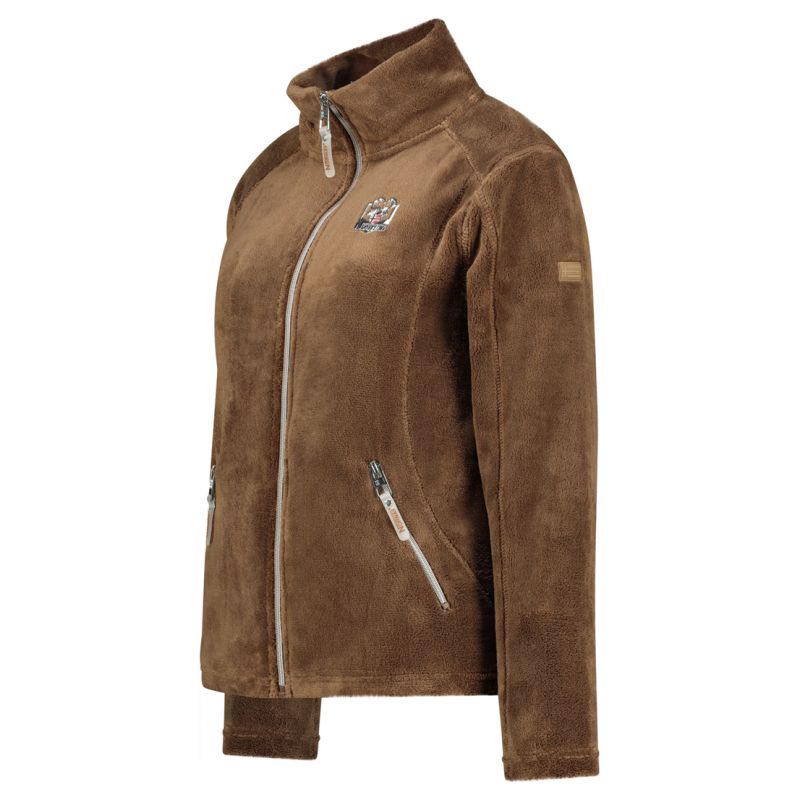 Women’s Fleece Jacket Geographical Norway TICARINA TAUPE DB LADY 0124 (WZ8082F/GN-TAUPE)
