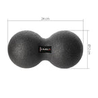 Double massage ball / Duo Ball HMS BLM02 12 * 24CM Accessories/Training equipment/Masażery Your Sports Performance
