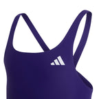Adidas V-back purple kids' swimsuit KS2955