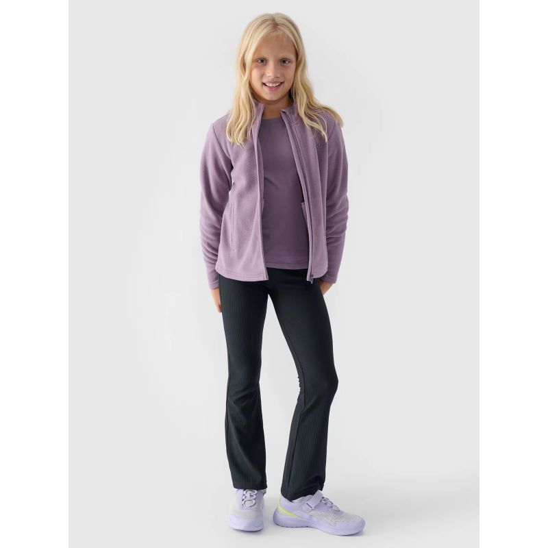 Slim fleece with stand-up collar for girls 4F Junior 4FJWMM00TFLEF261-52S *Kategoria tymczasowa Your Sports Performance