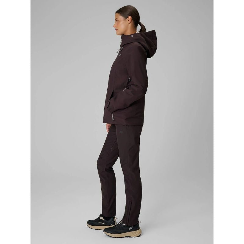 Women's trekking trousers softshell windproof membrane 10000 4F 4FRAW26TFTRF1608-80S