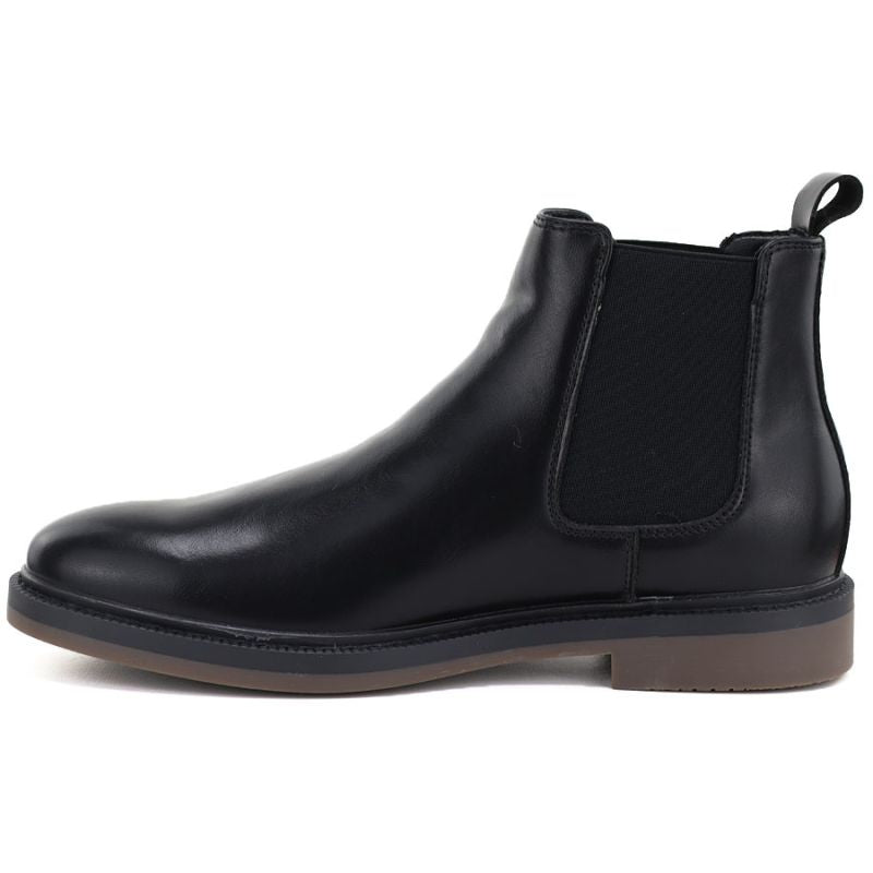 Men's leather Chelsea boots, unlined, black, Big Star UU174280