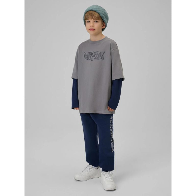 Boy's longsleeve loose with print 4F 4FJRSS26TLONM631-24S 4f
