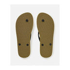RIP CURL Brand Logo Bloom Open Toe Olive Beach Flip-Flops
