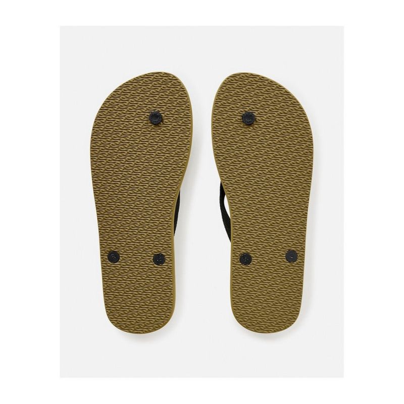 RIP CURL Brand Logo Bloom Open Toe Olive Beach Flip-Flops