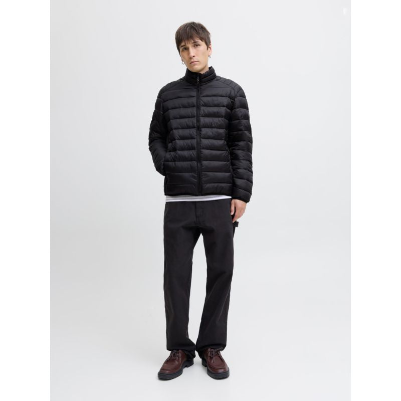 Jack&Jones men's down jacket JJEBRADLEY LIGHT PUFFER COLLAR NOOS 12280971 BLACK In preparation Your Sports Performance