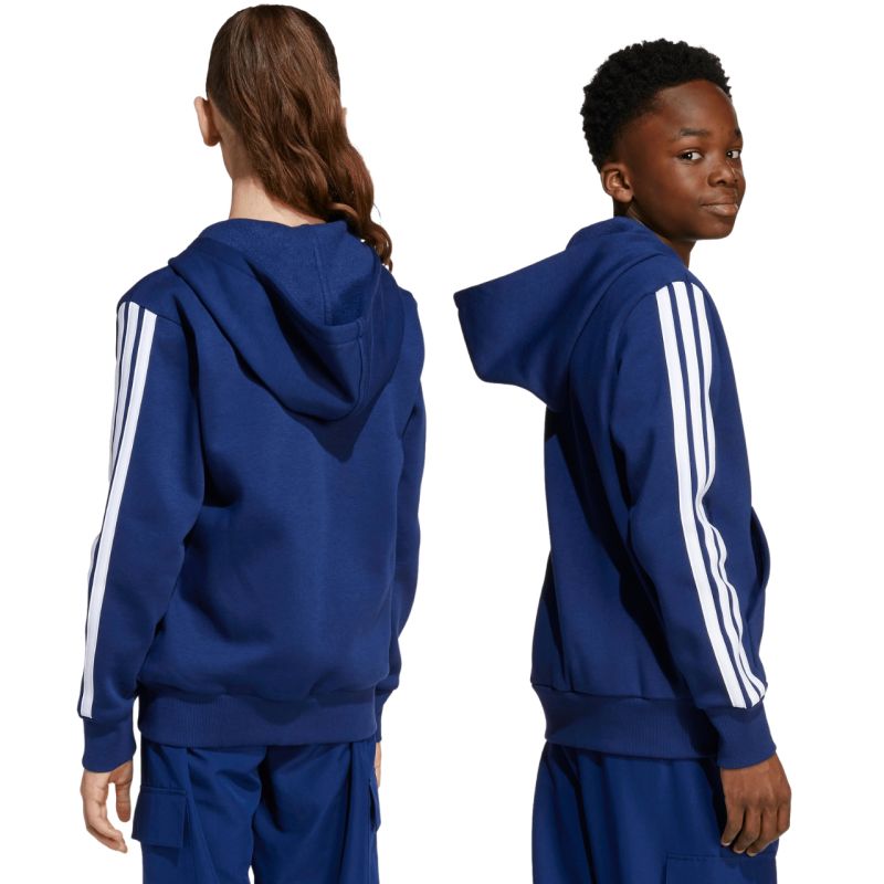 adidas Essentials Full-Zip Navy Blue Kids' Sweatshirt JY4980