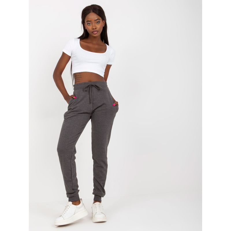 Dark gray melange basic jogger sweatpants (B-005.05) In preparation Your Sports Performance