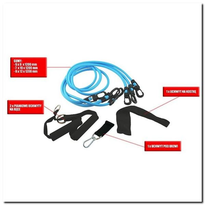 HMS TX01 strength training set 17-35-002 Accessories/Training equipment/Gumy do treningu siłowego Your Sports Performance