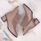 D&amp;A S.Barski Premium Collection high-heeled ankle boots W OLI232B, beige Footwear/Outdoor/S.Barski Your Sports Performance