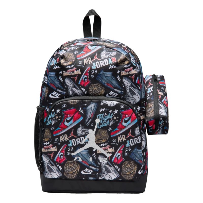 Air Jordan Raid Backpack 17L Black + Pencil Case - 9A9250-KR5
