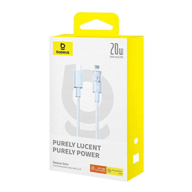 Baseus Gem USB C-IP Cable 20W 2m (Blue) In preparation Your Sports Performance