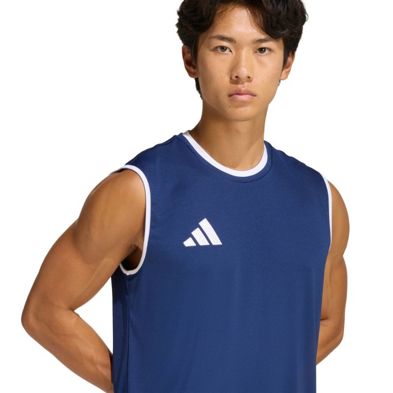 Men's adidas Entrada 26 Sleeveless Jersey Navy Blue KB3930
