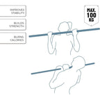 UMBRO INOX EXTENSION BAR ADJUSTABLE 62-100CM Sport/Siłownia I Fitness/Sprzęt Siłowy/Drążki I Poręcze Your Sports Performance