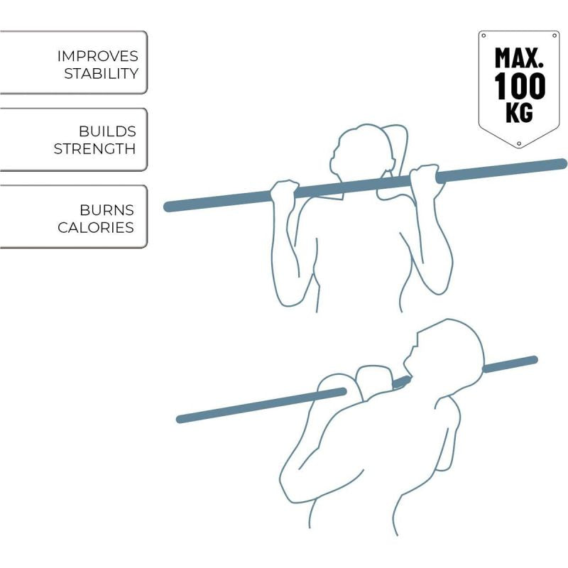 UMBRO INOX EXTENSION BAR ADJUSTABLE 62-100CM Sport/Siłownia I Fitness/Sprzęt Siłowy/Drążki I Poręcze Your Sports Performance
