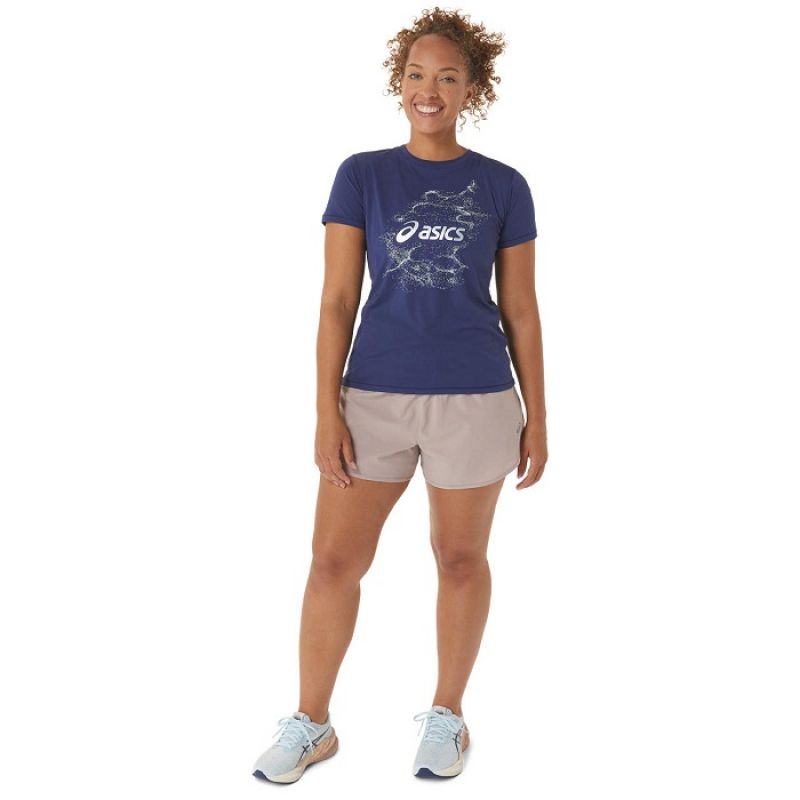 Asics Nagino Graphic Run SS Top W 2012C752-405 T-shirt Clothing/Running Asics