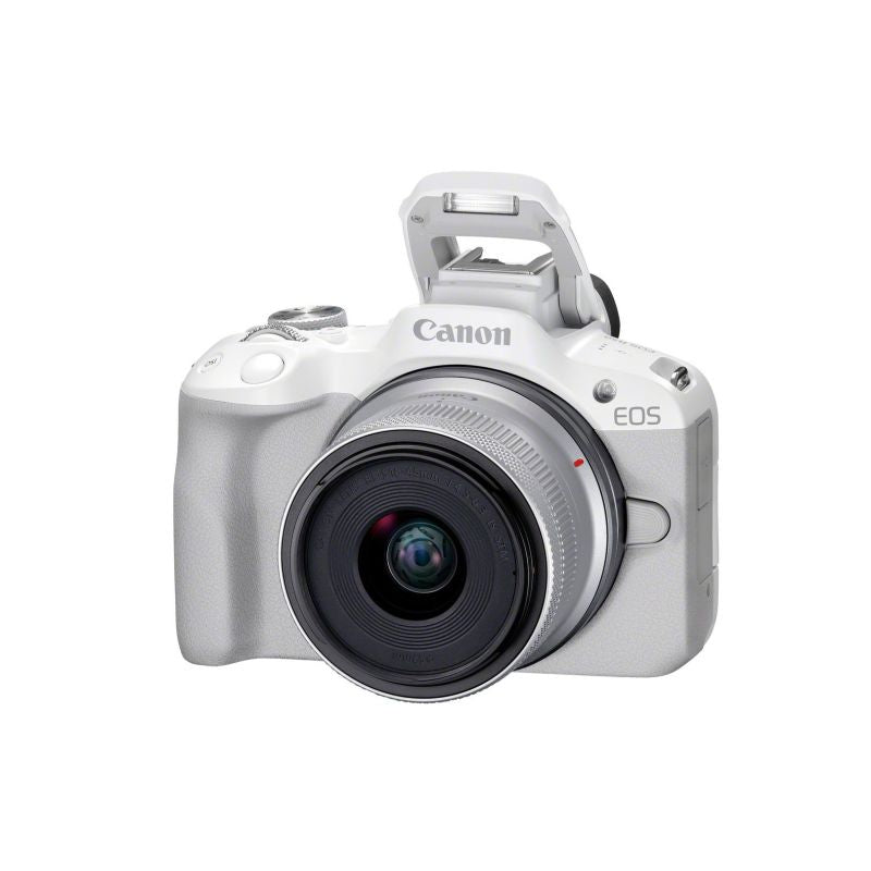 Canon EOS R50, White + RF-S 18-45mm F4.5-6.3 IS STM Kit Mirrorless camera 24.2 MP CMOS 6000 x 4000 px White Aparaty/Lustrzanki cyfrowe Your Sports Performance