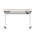 Tuckano Electric Height Adjustable Desk ET119W-C White/Oak. Desk top dimensions 120 x 60cm. Biurka/Biurka nowoczesne Your Sports Performance