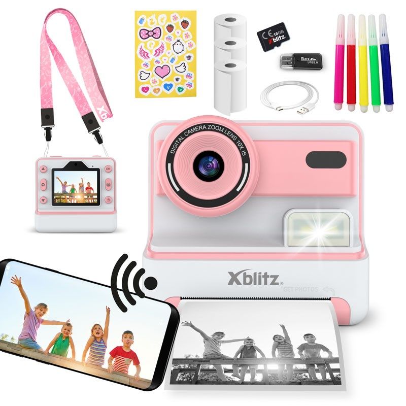 XBLITZ INSTANT CAMERA WITH FLASH PINK Aparaty/Aparaty natychmiastowe Your Sports Performance