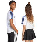 adidas Codes Collegiate Graphic Kids' T-Shirt, White, JI6674