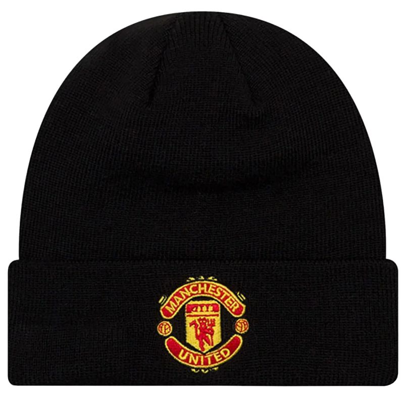 New Era Core Cuff Beanie Manchester United FC Hat 11213215 Black One size In preparation Your Sports Performance
