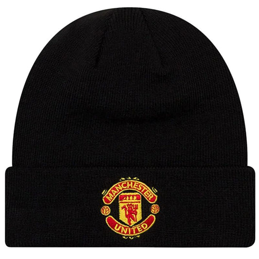 New Era Core Cuff Beanie Manchester United FC Hat 11213215 Black One size In preparation Your Sports Performance