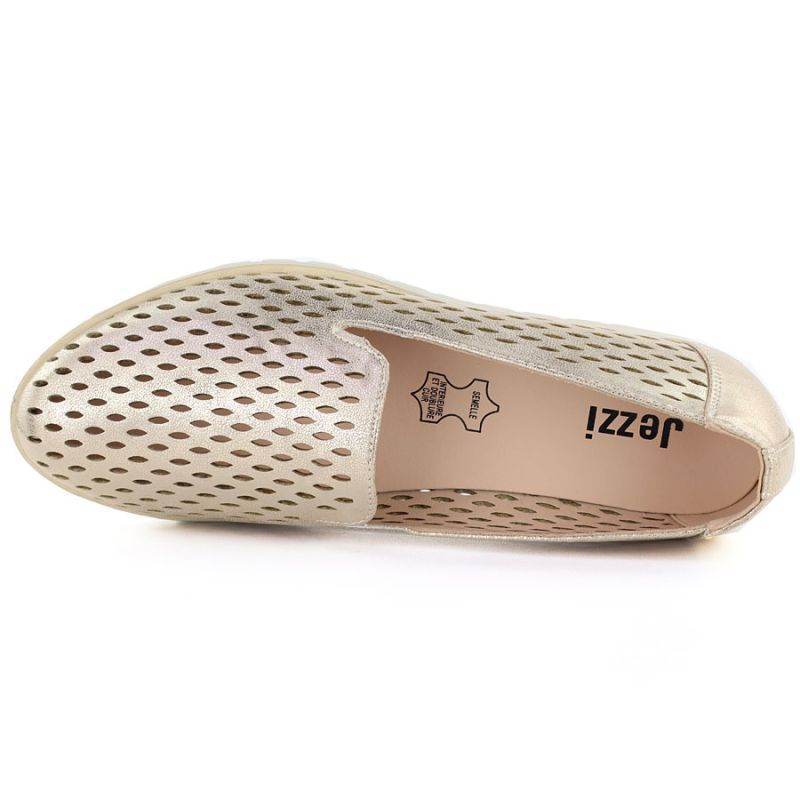 Women's openwork gold lords shoes Jezzi RMR1628 To be categorized Your Sports Performance