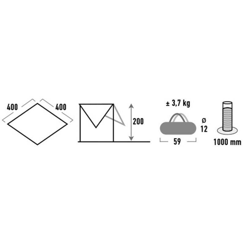 High Peak Tarp 2 10034 Accessories/Tourist equipment/inne akcesoria Your Sports Performance