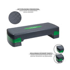Step for aerobics HMS AS003 green / gray