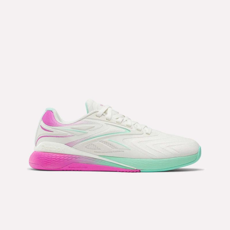Reebok NANO X5 EDGE CHALK/VIRTUAL PINK/ATOMIC AQUA sneakers (100249420) Reebok