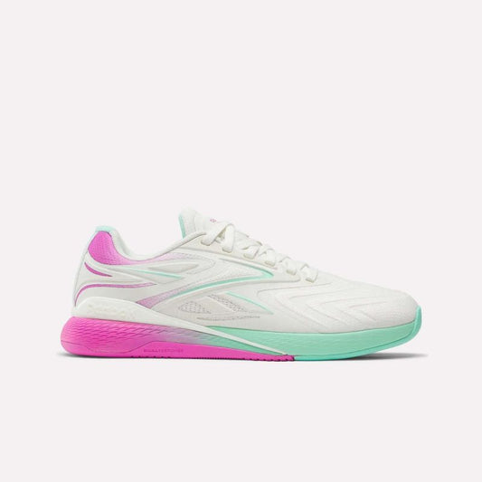 Reebok NANO X5 EDGE CHALK/VIRTUAL PINK/ATOMIC AQUA sneakers (100249420) Reebok