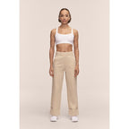 CASALL Women's Defined Rib Sport Top White