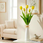 BOUQUET OF 5 YELLOW TULIPS 39 CM LIKE LIFE SPRING DECORATION Home and Garden/Equipment Your Sports Performance