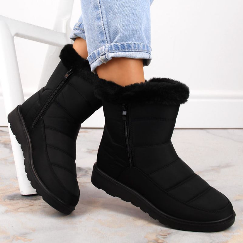 Potocki W WOL197 insulated snow boots with fur, black Footwear/Outdoor/Potocki Your Sports Performance